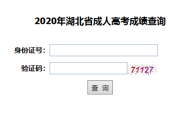 2020年湖北第二师范学院成人高考成绩查询入口